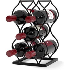 Customized Iron <b>Metal</b> Wire <b>Wine</b> <b>Rack</b> with Anti-Slip Showcase Countertop Decorative Stand for Wedding Occasions - Product Image 5