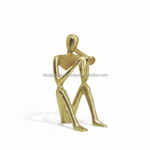 Haute qualité en aluminium or et noir Sculpture Figurine nouveau Design décoratif Table objet décorations de mariage - Product Image 2