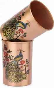 Vaso de agua y café pulido brillante con logotipo personalizable de cobre puro martillado hecho a mano a bajo precio - Product Image 6