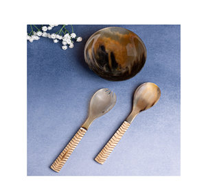 High Demand Buffalo Horn <b>Bowl</b> Dessert Serving <b>Bowl</b> and Salad Spoon Top Selling Horn Made Attractive Design - Product Image 5