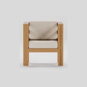 Furniture Living Room Chairs Made Of Teak Wood, Modern Minimalist Design With Soft Foam Seats And <b>Backrests</b> - Product Image 2
