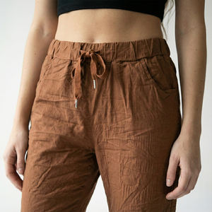 <b>Stretch</b> Viscose Drawstring Skinny Mid Waist Casual Spring Pencil Pants <b>Jeggings</b> - Product Image 3