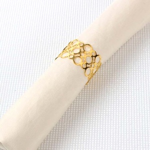 Décoration de fête de mariage, anneau de serviette au Design Royal, vaisselle moderne, de luxe, design fait à la main, pour mariage, restaurant - Product Image 4