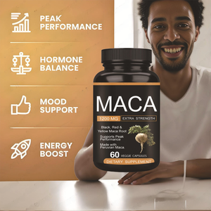 Capsules de Maca Prêtes à l'Exportation, Force Maximale, Soutien Quotidien pour l'Énergie, la Concentration, l'Endurance et la Vitalité pour Adultes au Meilleur Prix - Product Image 5