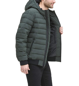 Chaqueta acolchada informal de invierno para hombre, cazadora cortavientos de manga larga con prendas de vestir rellenas de polietileno, estilo formal - Product Image 3