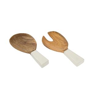 ช้อนไม้และเรซิ่นดีไซน์ใหม่ คุณภาพเยี่ยม พร้อมเรซิ่นอีพ็อกซี่สีขาว เกรดอาหาร อุปกรณ์ครัว - Product Image 1