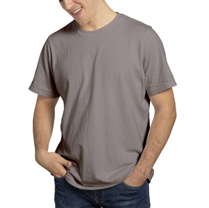 OEM T-shirt tendance grande taille pour hommes T-shirt en polyester et coton à séchage rapide 180gsm 200gsm T-shirt unisexe durable pour les sports de gymnastique - Product Image 5