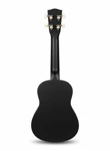 Ukelele Soprano Clásico Negro SOLOBEAT de 21 Pulgadas, 4 Cuerdas, Cuerpo de Caoba Acústica, Mástil con Acabado Pulido y Barnizado para Principiantes - Product Image 4