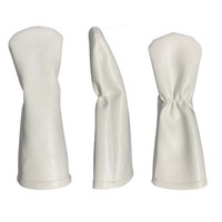 Housses de tête de club de golf vierges personnalisables en cuir et toile de qualité supérieure, durables, avec fermeture éclair/élastique, pour tous les types de clubs – Vente en gros