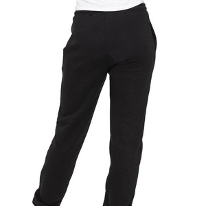 Pantalon de survêtement en polaire noire pour femmes Pantalon de survêtement décontracté à taille haute avec poches - Product Image 3