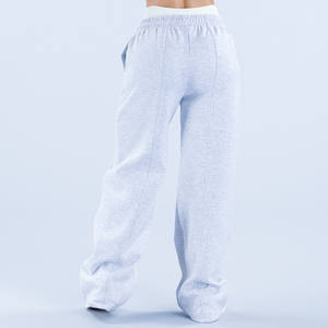 Best Selling Grey Zip Sweater <b>Hoodie</b>& Jogger Set 2 Piece Women Tracksuit Cotton Flecce Breathable Activewear Women Sweat Suits - Product Image 5