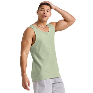 Débardeur de sport en coton 220 GSM pour homme, personnalisable avec logo, uni, à épaules élastiques, idéal pour la musculation et le fitness, gilet de haute qualité pour homme - Product Image 3