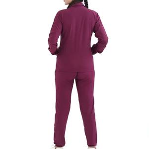 Chándal de entrenamiento de dos piezas para mujer, precio al por mayor, hecho en tela de poliéster de alta calidad, chaqueta con cremallera para mujer, pantalón para correr para mujer - Product Image 1
