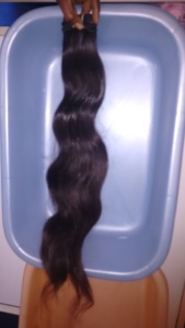 Extension de cheveux naturels loose wave de qualité supérieure, tissage de cheveux naturels vierges de texture douce et lisse de temple indien de 12 A - Product Image 6