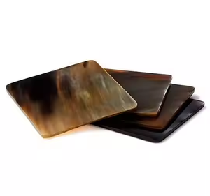 Meilleure offre sur les sous-verres en corne de buffle antiques sous-verres en agate véritable pour la décoration de la cuisine à la maison Prix compétitif par l'artisanat en croissant - Product Image 5
