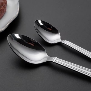 Ensemble de couverts en argent modeste, finition argentée, acier inoxydable, pour banquets, services de traiteur, restauration hôtelière et repas formels - Product Image 2