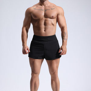 Pantalon d'entraînement professionnel pour hommes Sportif à séchage rapide Basketball Fitness Shorts pour l'été Respirant Toile Solide Tricoté - Product Image 6