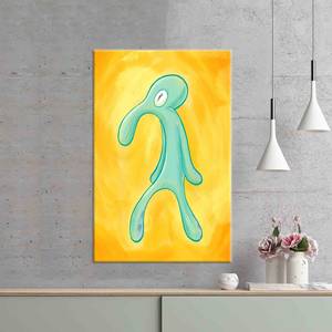 Impression sur toile Bold Squidward : Art moderne pour la décoration intérieure, encadré style galerie - Product Image 1