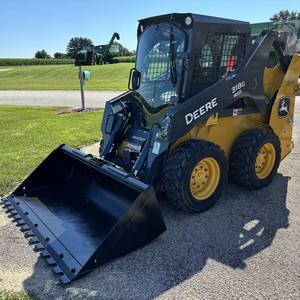 Venta caliente Johnn Deerre 318G Rueda Skid Steers Precio al por mayor, directo de fábrica, Equipo de construcción de la mejor calidad para la venta - Product Image 1