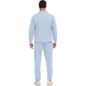 ชุดวอร์มลำลองน้ำหนักเบาออกแบบได้ตามต้องการมีซิปขนาดเต็มมีสไตล์และใส่สบายสำหรับสวมใส่ในชีวิตประจำวันของผู้ชาย - Product Image 2