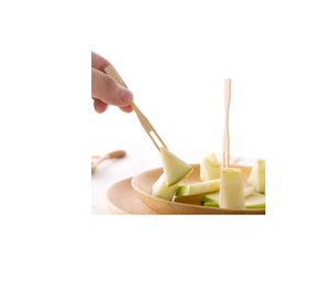 Fruta de madera natural desechable patatas fritas tenedor logo precio de fábrica al por mayor Mini cuchara de comida - Product Image 6