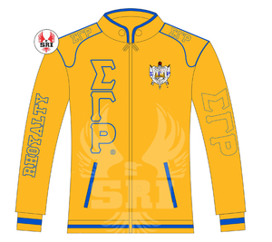Chaqueta de carreras para mujer bordada Sigma Gamma Rho Sorority, chaqueta de carreras bordada personalizable para mujer - Product Image 5