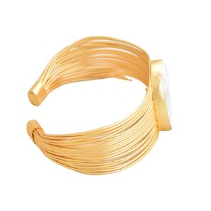 Ready to Ship Adjustable Brass <b>Bracelet</b> Rhodium Plated Minimalist Handmade Women Fashion Jewelry Ready to Ship Wholesale - Product Image 3