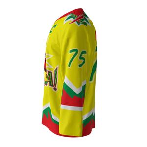 Maillot de hockey sur glace à sublimation personnalisable OEM unisexe de haute qualité, respirant, uniforme de hockey sur glace personnalisé de club d'équipe pour jeunes et adultes - Product Image 2