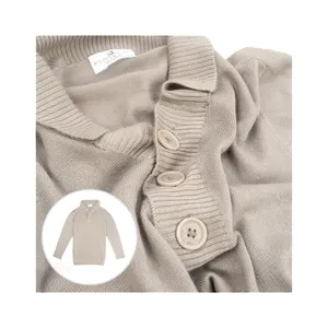 Anti Shrink Breathable Men Regular Wear Long Sleeve Cashmere Knit Grey Sweater Supplier