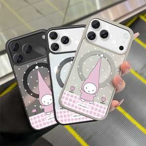 Nueva Funda Magnética Blanca para Teléfono con Diseño de Animales para Sublimación, Compatible con 17 Pro/Pro Max, Diseño de TPU Suave, Unisex - Product Image 1