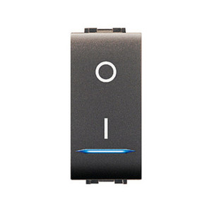 ART DE LA VIE. Interrupteur bipolaire lumineux noir 4015 - Product Image 1