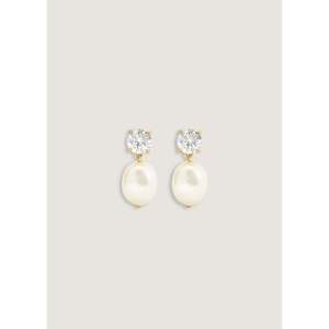 Delanie Baroque Pearl Diamond <b>Earrings</b> - Product Image 1