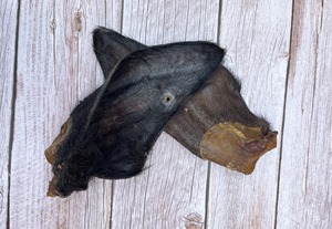 Oreille séchée biologique de buffle Forme naturelle de nourriture pour chien à mâcher Inde 100% Oreille de vache blanchie/fumée pour chien faizacraft - Product Image 3