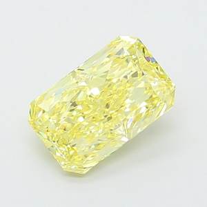 Diamante Radiante de 2.51ct VS1, Color Amarillo Claro Fantasía, Cultivado en Laboratorio - Product Image 1