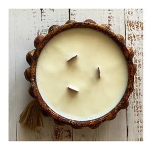 Wooden Candle <b>Dough</b> <b>Bowl</b> for Candle Making Handcrafted Wooden Candle <b>Dough</b> <b>Bowl</b> Empty Soy Wax Candles Stand - Product Image 3