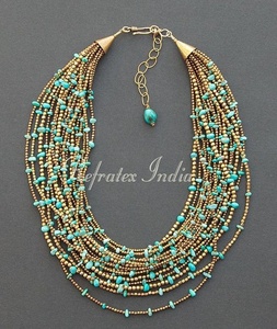 <b>Beaded</b> Necklace Manufactures Bulk Supplier and Manufacture by Refratex India Made in India for Best Quality and Low Price <b>Color</b> - Product Image 5