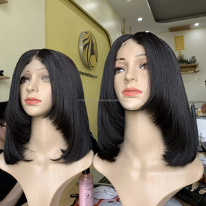 8-32 Pouces Os Droite Vietnamien Cheveux Humains Avant de Lacet Perruque Remy Trame Unique - Product Image 6