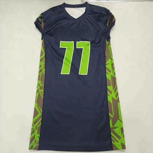 Meilleurs prix sur les nouveaux maillots de football américain personnalisés uniformes respirants et à manches courtes avec technologie de sublimation - Product Image 4