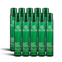 FLOLAND Ampoule rafraîchissante pour le cuir chevelu 13ml 10ea Set Premium Keratin Serum Change Ampoule pour le traitement des cheveux Korean Hair Care