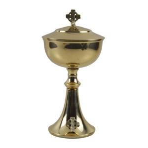 Église à la mode chapelle or doré prêtre croix calice hôte calice Ciboria Ciborium chrétien catholique calice fournitures d'église - Product Image 1
