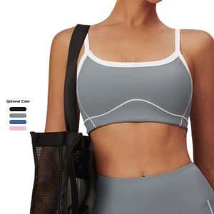 Fabricants de vêtements de sport, nouveau design de soutien-gorge de sport, sensation de nu, serré, soutien-gorge de yoga à dos en U pour femmes, séchage rapide, soutien-gorge de sport de fitness - Product Image 1