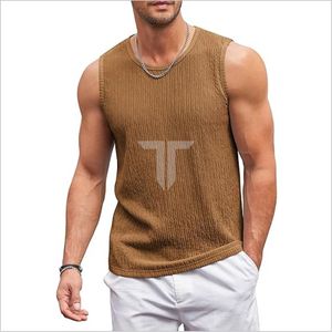 เสื้อกล้ามคอกลมผู้ชายขายดี ผ้าฝ้าย 100% เป็นมิตรกับสิ่งแวดล้อม ไม่เป็นขุย แห้งเร็ว ระบายอากาศดี เหมาะสำหรับใส่ลำลองและออกกำลังกาย - Product Image 1