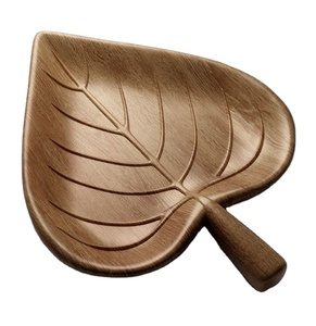 Cuenco moderno para frutas secas, impresionante bandeja de Color marrón con acabado de madera Natural, utensilios de cocina de Metal, hogar, Hotel, restaurante, postres, fechas - Product Image 1