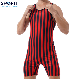 ชุดซิงเกิลเล็ตสำหรับนักกีฬามวยปล้ำชายแบบกำหนดเอง ออกแบบชุดซิงเกิลเล็ตสำหรับยกน้ำหนักชายด้วยเทคนิคการพิมพ์แบบ Sublimation ของคุณเอง - Product Image 1