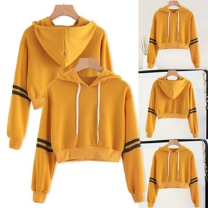 Venta al por mayor personalizado estilo Y2K mujer pulóver con capucha de alta calidad francés Terry Fleece Puff estampado bordado Crop Top logotipo frontal - Product Image 6