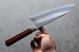 Vente en gros Couteau de chef professionnel OEM de haute qualité en acier à haute teneur en carbone avec gaine en cuir Couteau de cuisine forgé à la main pour la coupe - Product Image 2