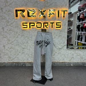 Top Sale Fresh Material <b>Men's</b> Casual Sweatpants Wholesale <b>Thermal</b> Fleece Lined Joggers Winter Thick Woolen <b>Pants</b> Mid Flat - Product Image 1