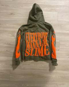 Vente en gros de logo personnalisé sans poche impression bouffante 3d 420 500gsm sweat à capuche épais en coton épais pour hommes - Product Image 1