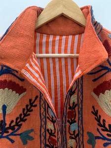 Vêtements pour femmes TNT Floral Suzani Broderie Veste Vêtements d'hiver Veste Femme Manteau TNT Tissu Suzani Veste - Product Image 6