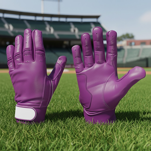 Gants de frappe de baseball QASWA SPORTS antidérapants, paume en cuir, dos respirant, professionnels, légers, durables, personnalisés - Product Image 1